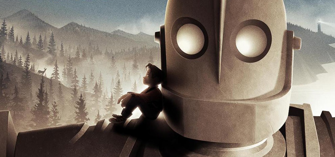 Iron Giant and Hogarth from the anniversary poster